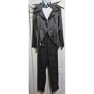 Jack Skellington Nightmare Before Christmas Costume Suit Upgraded Bat Tie Womens